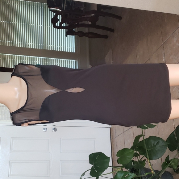 2B Bebe s bodycon mesh declatage studded caged back sexy - Picture 2 of 8